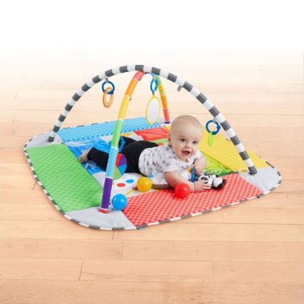 Baby Einstein - Vaikiška antklodė žaidimui 5in1 PATCH'S COLOR PLAYSPACE 3xAAA