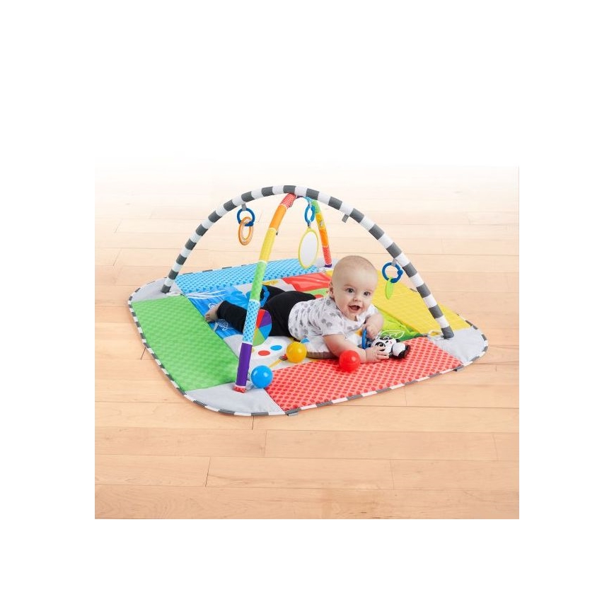 Baby Einstein - Vaikiška antklodė žaidimui 5in1 PATCH'S COLOR PLAYSPACE 3xAAA