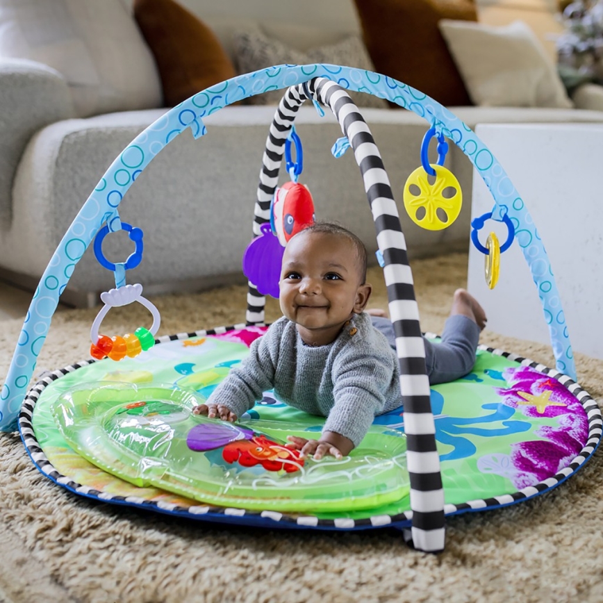 Baby Einstein - Vaikiška antklodė žaidimui su vandens kilimėliu 2in1 SEA FLOOR EXPLORERS