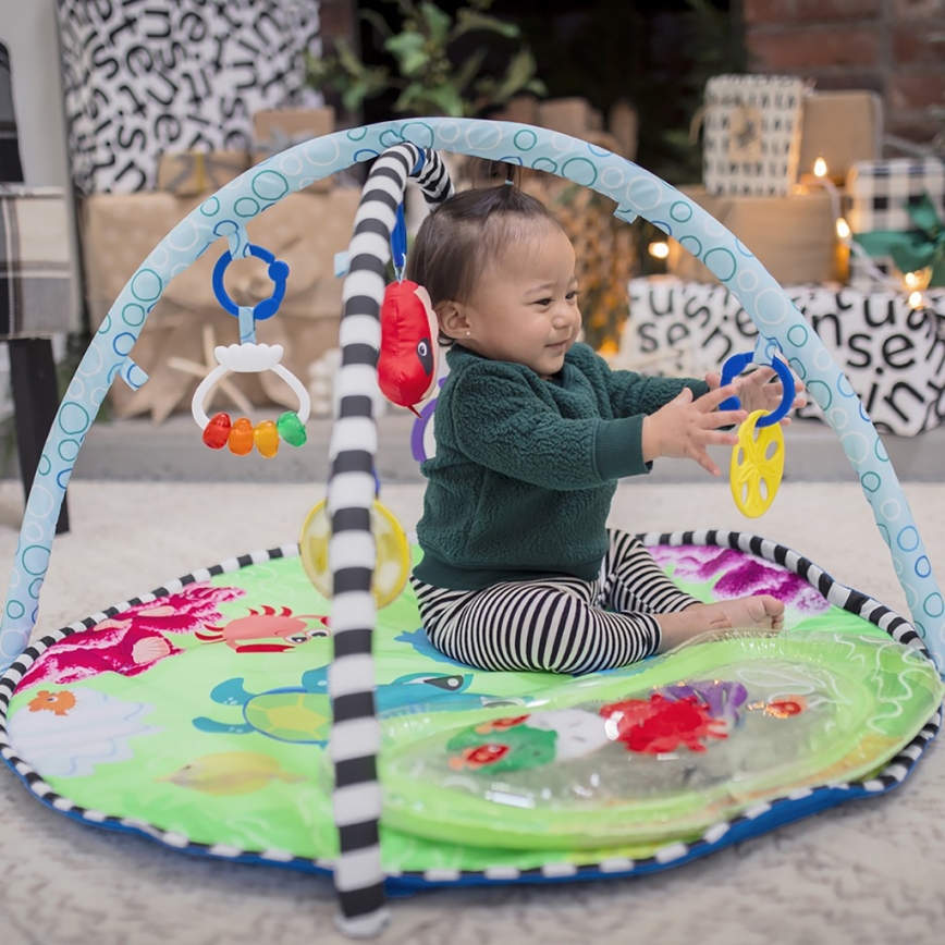 Baby Einstein - Vaikiška antklodė žaidimui su vandens kilimėliu 2in1 SEA FLOOR EXPLORERS