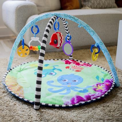 Baby Einstein - Vaikiška antklodė žaidimui su vandens kilimėliu 2in1 SEA FLOOR EXPLORERS