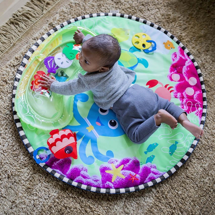 Baby Einstein - Vaikiška antklodė žaidimui su vandens kilimėliu 2in1 SEA FLOOR EXPLORERS