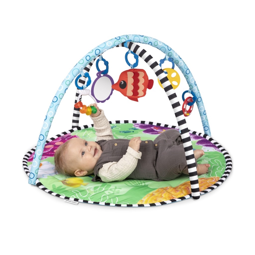 Baby Einstein - Vaikiška antklodė žaidimui su vandens kilimėliu 2in1 SEA FLOOR EXPLORERS