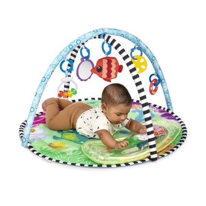 Baby Einstein - Vaikiška antklodė žaidimui su vandens kilimėliu 2in1 SEA FLOOR EXPLORERS