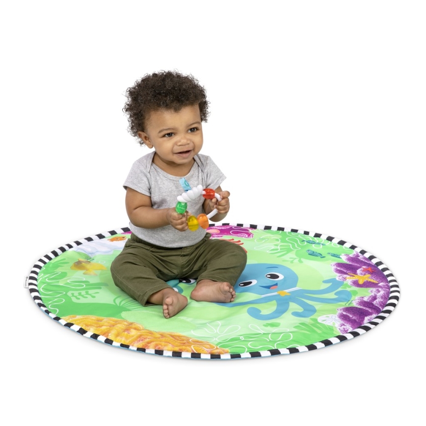 Baby Einstein - Vaikiška antklodė žaidimui su vandens kilimėliu 2in1 SEA FLOOR EXPLORERS