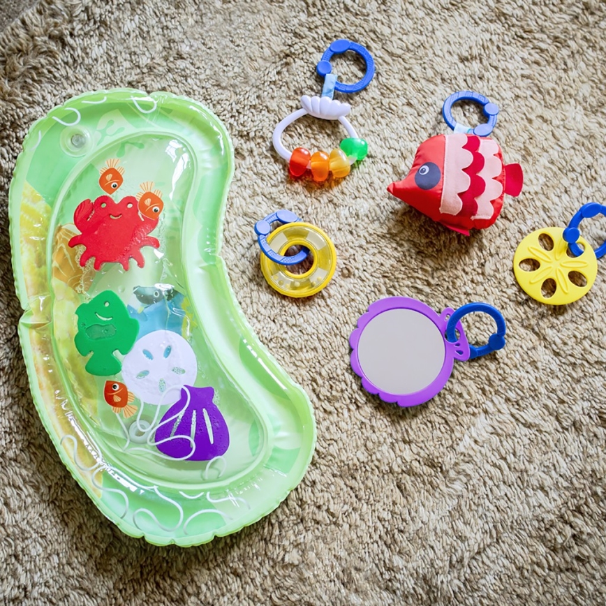 Baby Einstein - Vaikiška antklodė žaidimui su vandens kilimėliu 2in1 SEA FLOOR EXPLORERS