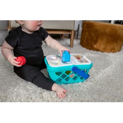 Baby Einstein - Vaikiškas interaktyvus pirkinių krepšelis MAGIC TOUCH HAPE 3xAAA