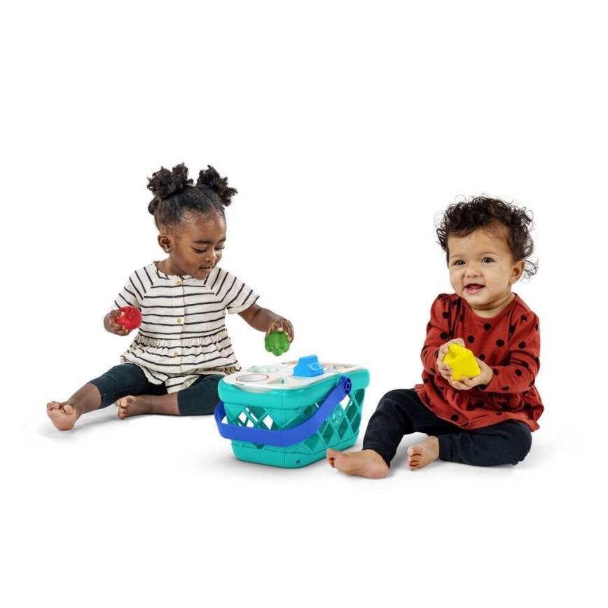 Baby Einstein - Vaikiškas interaktyvus pirkinių krepšelis MAGIC TOUCH HAPE 3xAAA