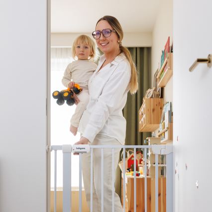 BabyOno - Apsauginė vartelė 75–96 cm balta