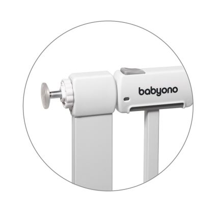 BabyOno - Apsauginė vartelė 75–96 cm balta