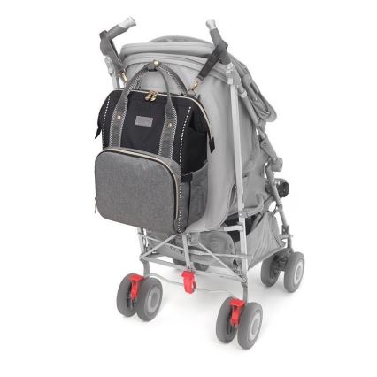 BabyOno - Keičiama kuprinė vežimėliui Oslo Style juoda