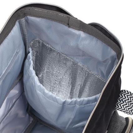 BabyOno - Keičiama kuprinė vežimėliui Oslo Style juoda