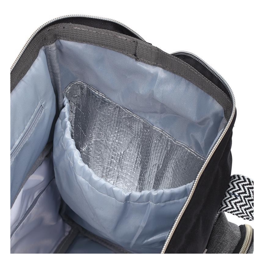 BabyOno - Keičiama kuprinė vežimėliui Oslo Style juoda