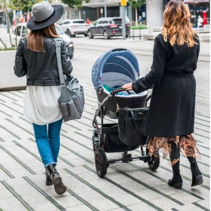 BabyOno - Persirengimo krepšys vežimėliui Coco juoda
