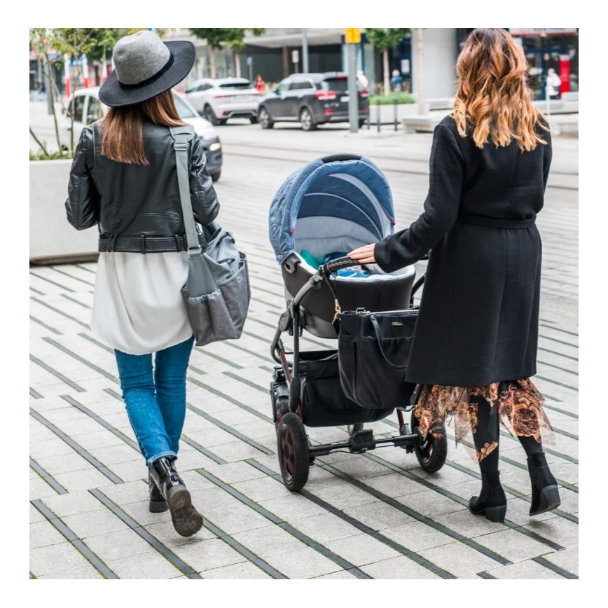 BabyOno - Persirengimo krepšys vežimėliui Coco juoda