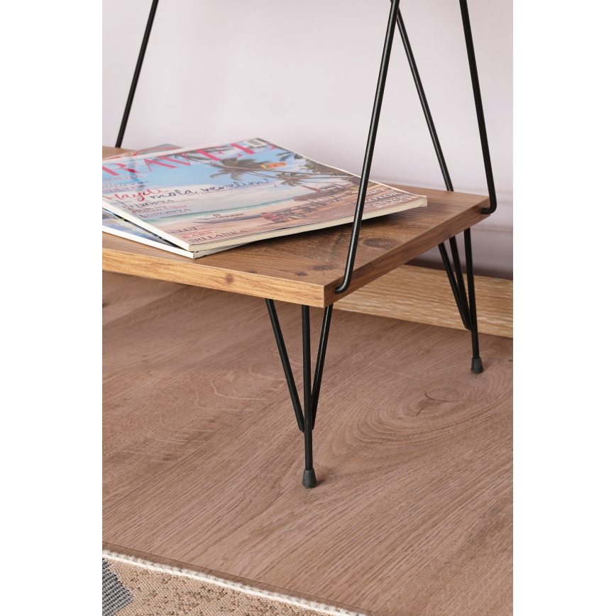 Biblioteka BALABAN 165x48 cm ruda/juoda