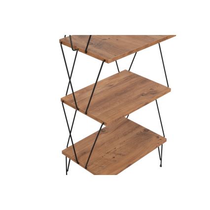 Biblioteka BALABAN 165x48 cm ruda/juoda