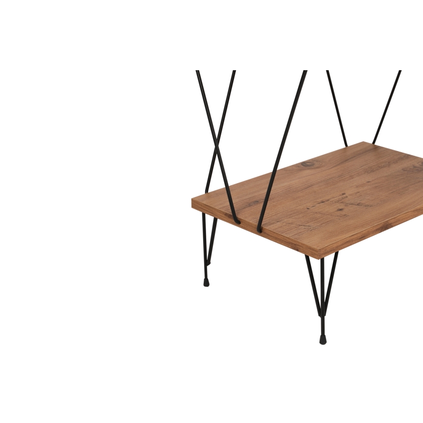 Biblioteka BALABAN 165x48 cm ruda/juoda