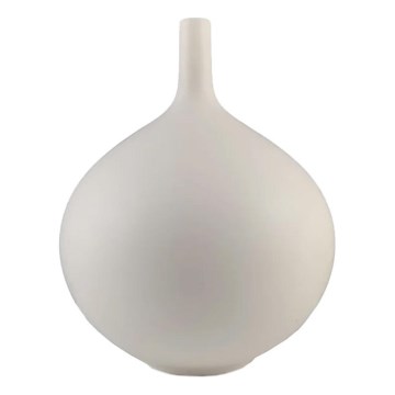 Balta keraminė vaza 24 cm