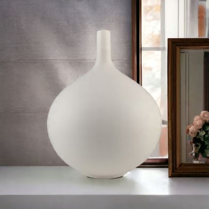 Balta keraminė vaza 24 cm