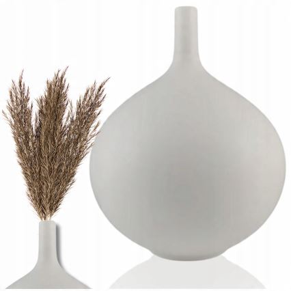 Balta keraminė vaza 24 cm