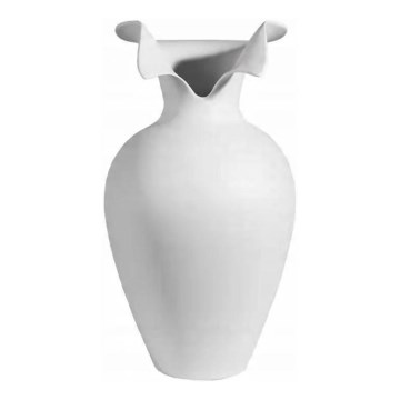 Balta keraminė vaza 41,5x23 cm