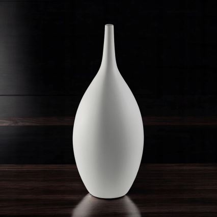 Balta keraminė vaza 47 cm