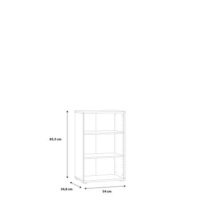 Balta knygų spinta URAN