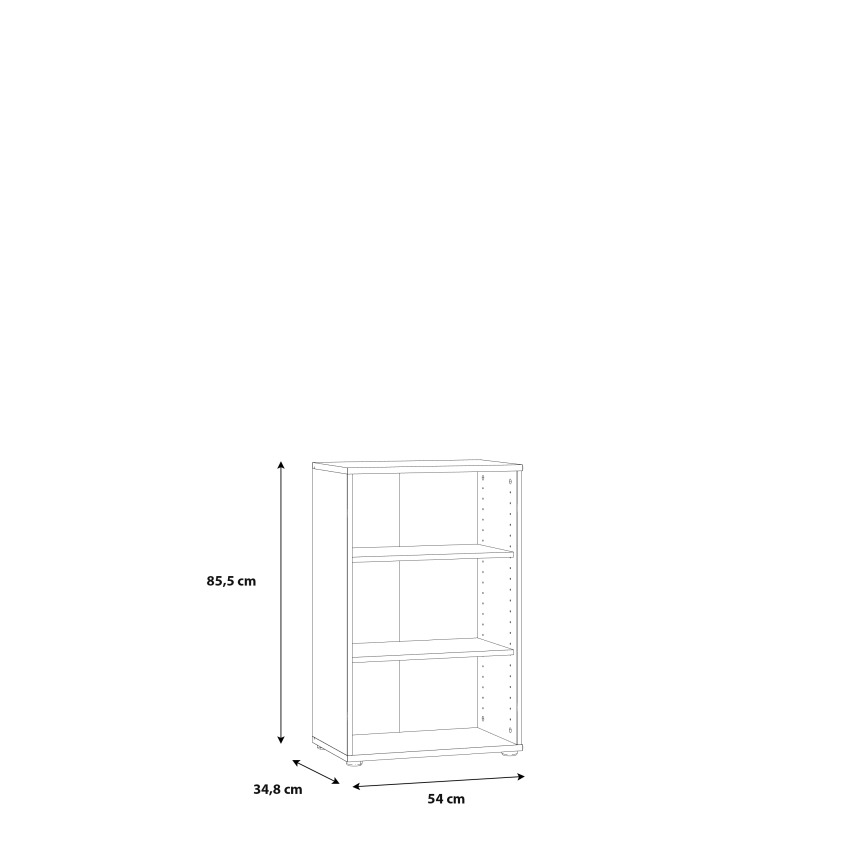 Balta knygų spinta URAN