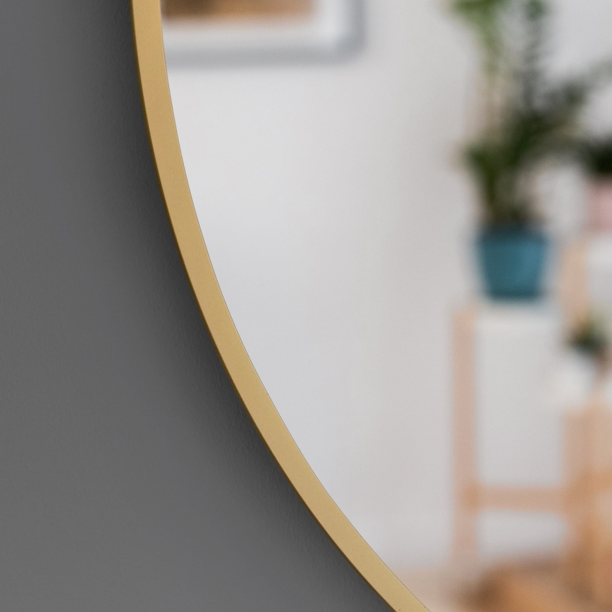 Baltica Design - LED vonios sieninis veidrodis su integruotu apšvietimu BRIGHT LED/15W/230V 4500K Ø 100 cm IP65 auksinis