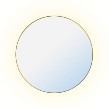Baltica Design - LED vonios sieninis veidrodis su foniniu apšvietimu BRIGHT LED/15W/230V 4500K Ø 60 cm IP65 auksinis
