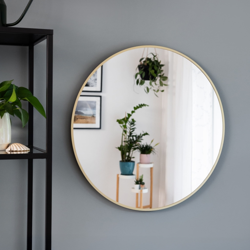 Baltica Design - LED vonios sieninis veidrodis su apšvietimu BRIGHT LED/15W/230V 4500K skersm. 70 cm IP65 auksinė