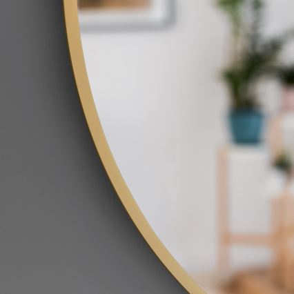 Baltica Design - LED vonios sieninis veidrodis su apšvietimu BRIGHT LED/15W/230V 3000K skersmuo 80 cm IP65 auksos spalvos