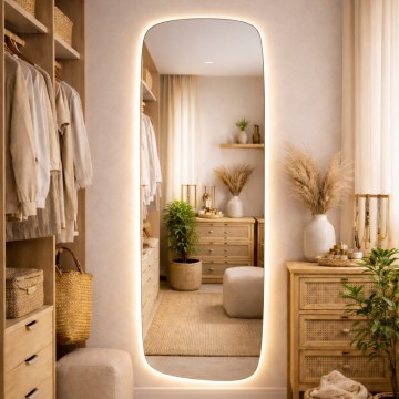 Baltica Design - LED vonios kambario sieninis veidrodis su apšvietimu STONE CALM LED/15W/230V 4500K 155x50 cm IP65