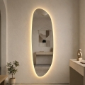 Baltica Design - LED vonios kambario sieninis veidrodis su apšvietimu STONE FLUID LED/15W/230V 2700K 155x50 cm IP65