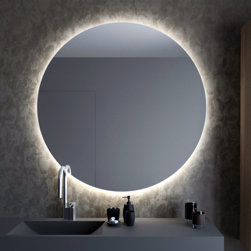 Baltica Design - LED vonios kambario sieninis veidrodis su apšvietimu BRIGHT LED/15W/230V 4500K skersmuo 60 cm IP65