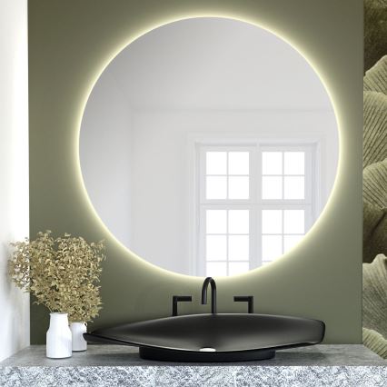 Baltica Design - LED vonios kambario sieninis veidrodis su apšvietimu BRIGHT LED/15W/230V 3000K Ø 80 cm IP65