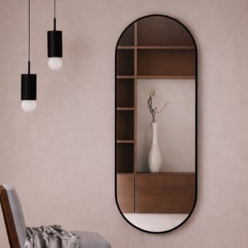 Baltica Design - sieninis veidrodis TINY BORDER 140x60 cm juodas