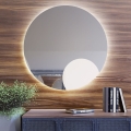 Baltica Design - Vonios kambario sieninis LED veidrodis su integruotu apšvietimu BRIGHT LED/15W/230V 4500K Ø 80 cm IP65