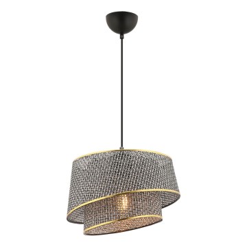 BARETTE Pakabinamas lemputė 1xE27/60W/230V Pilka/Auksinė
