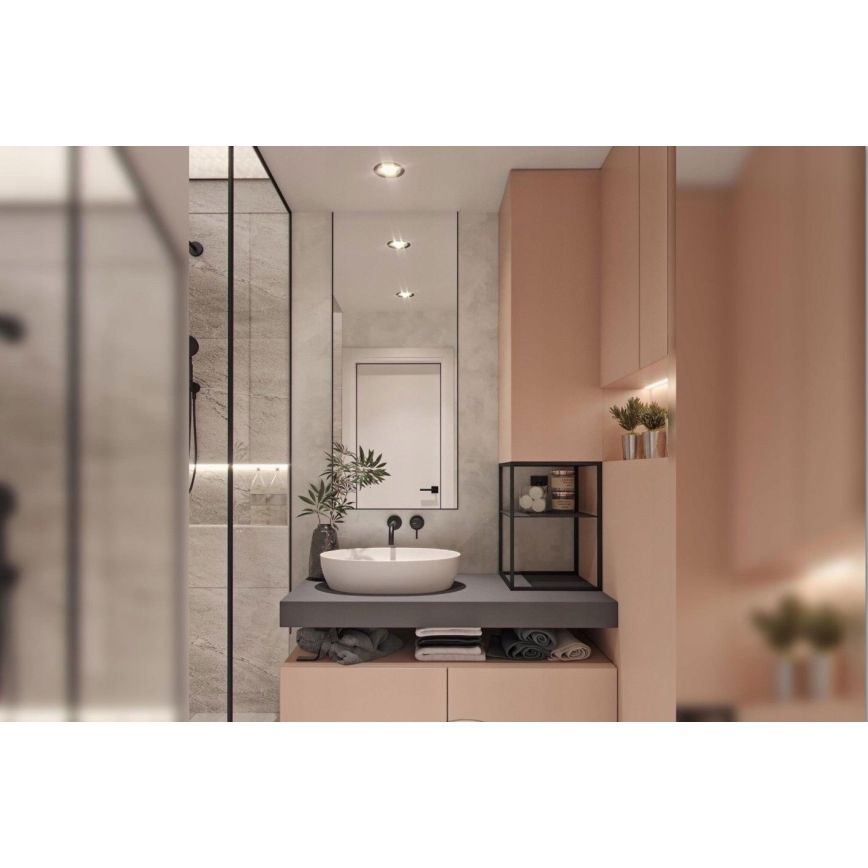 BAT-B0969 - Praustuvo maišytuvas LUNGO potinkiniam montavimui, matinė juoda