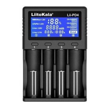 Baterijų įkroviklis A/AA/AAA/18650/2070­0/26650/22650