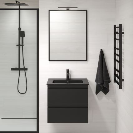 BATH DELUXE 01-060-05-02-00 - Vonios veidrodis BORGSTED 60x80 cm juoda