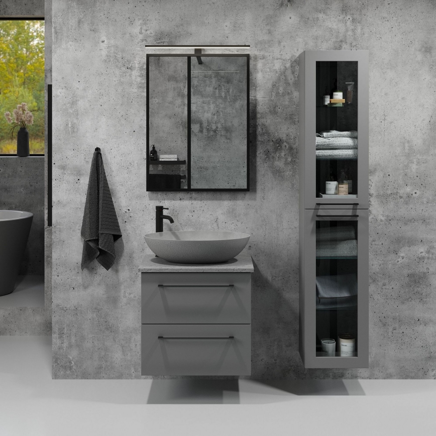 BATH DELUXE 01-060-05-02-00 - Vonios veidrodis BORGSTED 60x80 cm juoda
