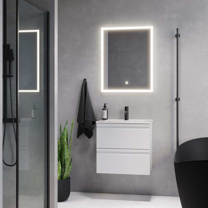 BATH DELUXE 01-060-07-58-00 - LED Vonios veidrodis su foniniu apšvietimu FORNAES LED/14,3W/230V IP44