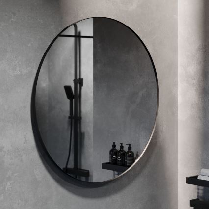 BATH DELUXE 01-080-09-02-00 - Vonios veidrodis BORGSTED, skersmuo 80 cm, juodas