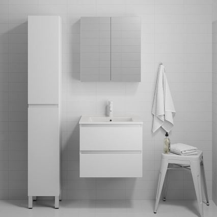BATH DELUXE 03-060-63-01-01 - Vonios spintelė su praustuvu KENWOOD 61 cm matinė balta