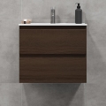 BATH DELUXE 03-060-64-84-01 - Vonios spintelė su praustuvu KENWOOD 61 cm graikinis riešutas