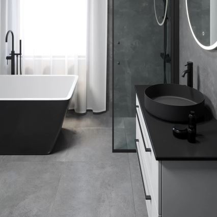 BATH DELUXE 06-040-16-02-00 - Praustuvas ant stalviršio LJORDAL, skersmuo 40 cm, nerūdijančio plieno/matinė juoda