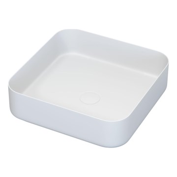 BATH DELUXE 06-040-17-01-00 - Praustuvas ant stalviršio LJORDAL 40x40 cm nerūdijančio plieno/matinė balta